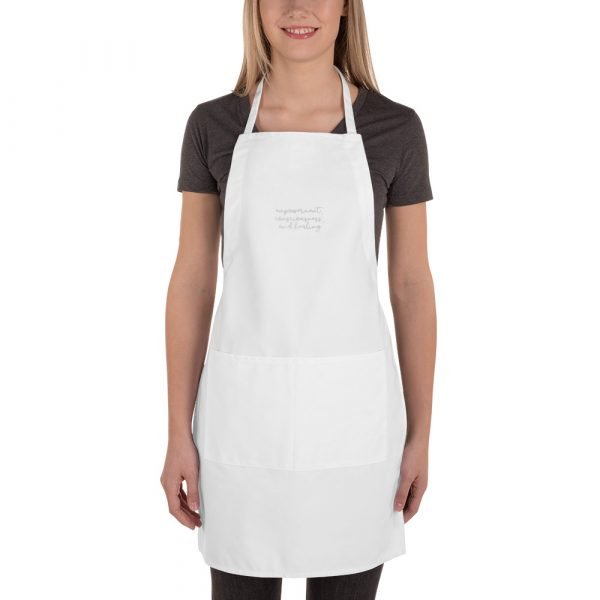 "Empowerment, Consciousness, and Healing" Embroidered Apron - Image 4