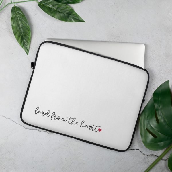 "Lead From the Heart" Laptop Sleeve - Image 2