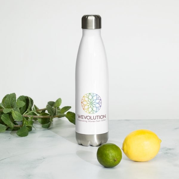 We Evolution Logo Stainless Steel Water Bottle - Image 2